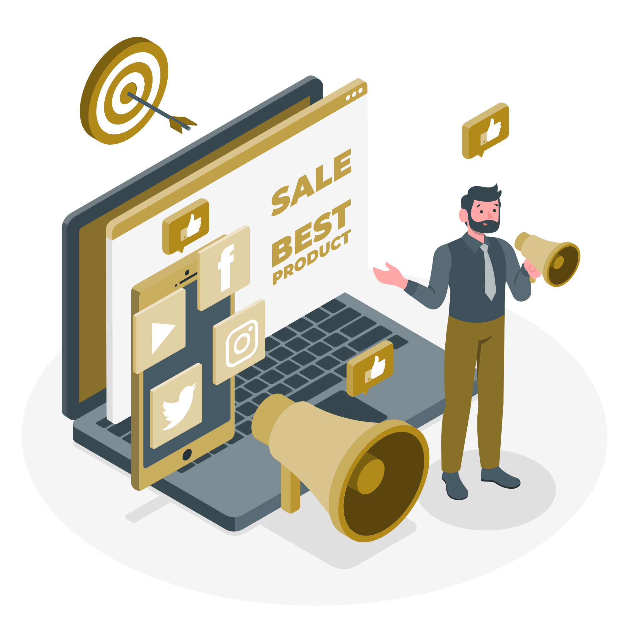 Digital Marketing Illustration